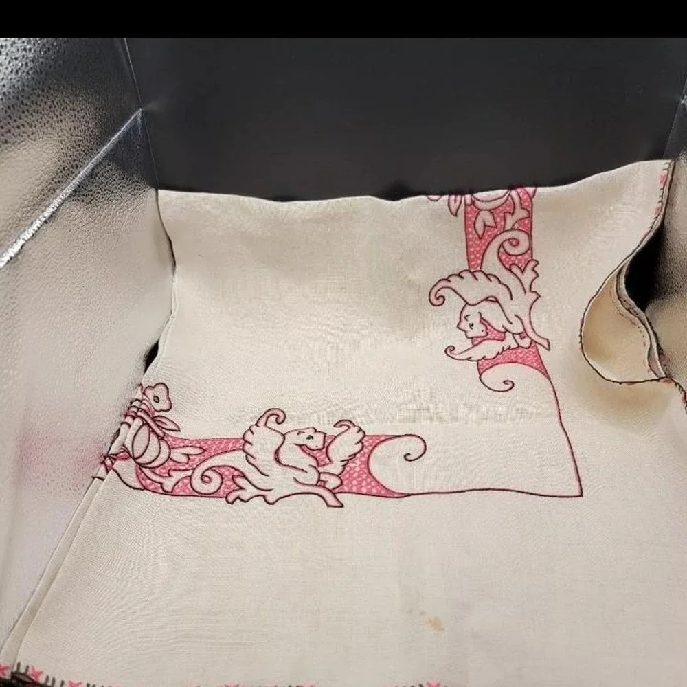 Antique Victorian Linen Table Cloth Size 33×35 Small Stains